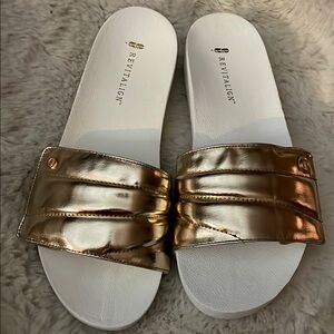 NWOB Revitalign Breezy Deluxe Women's Orthotic Slide Sandal size 9